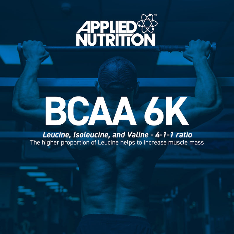 Applied Nutrition BCAA 6K (4:1:1) – 6000mg Branched Chain Amino Acids per Serving - Leucine, Isoleucine & Valine, for Endurance, Performance & Recovery 300 Vegan Capsules (30 Servings)