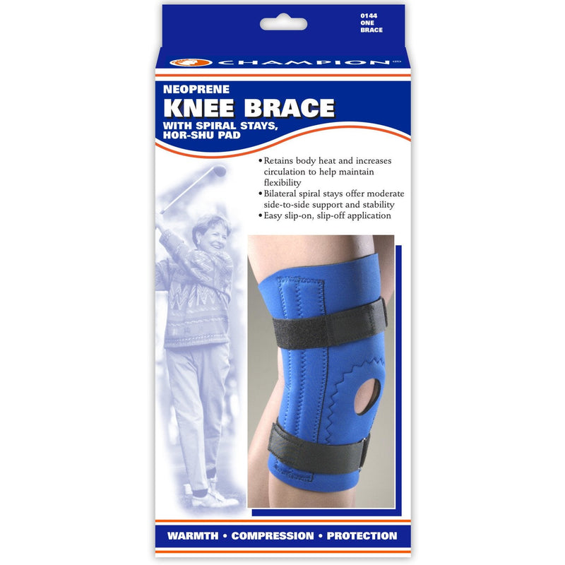 [Australia] - OTC Knee Brace, Neoprene Sleeve, Hor-Shu Pad, Spiral Stays (Pack of 2) Blue X-Large (Pack of 2) 