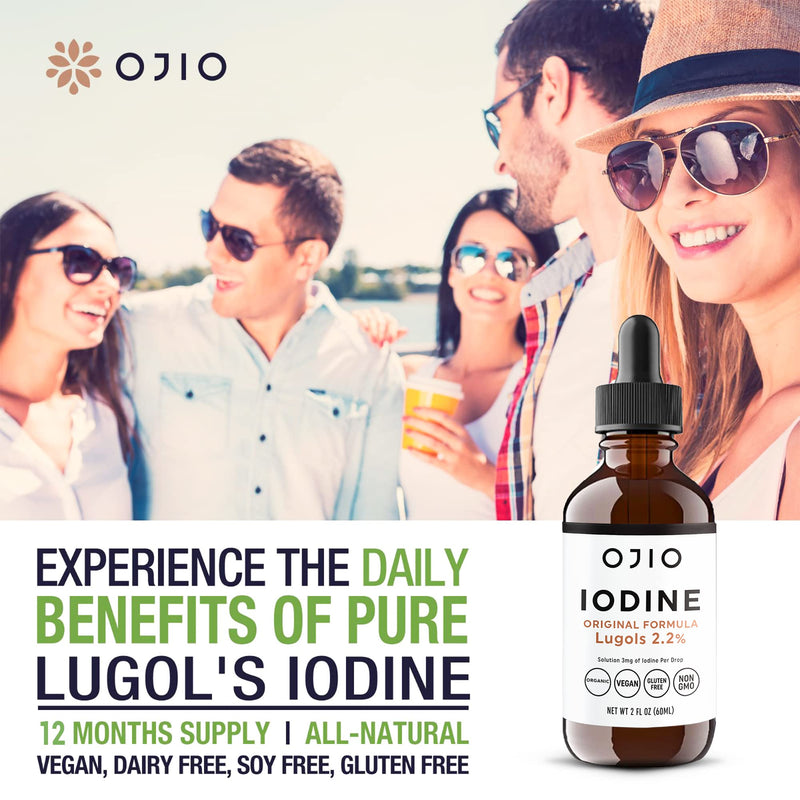 [Australia] - Lugols Iodine Solution 2% - 1 Year Supply - High Potency Liquid Oral Iodine Drops with Superior Absorption ‚Äì Improves Overall Health & Energy for Women, Men, Kids - 2 fl Oz (Pack of 1) 2 Fl Oz (Pack of 1) 