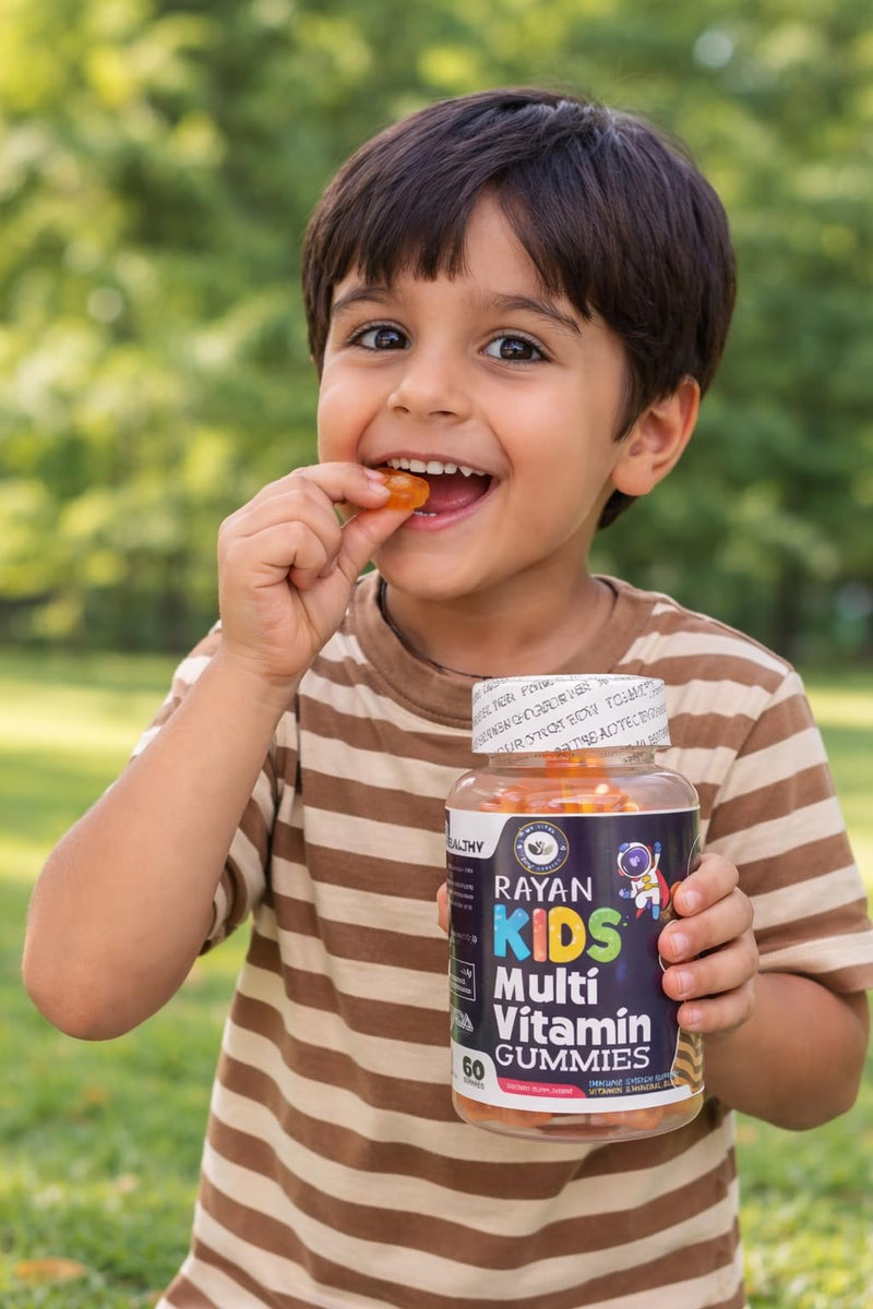 Rayan Kids Multivitamin Gummies | 60 Gummies | Daily Immune Support | Vitamin & Mineral Blend | MyVital Keep Healthy
