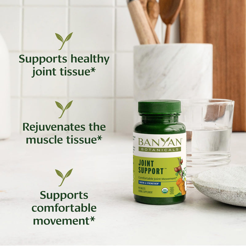 [Australia] - Banyan Botanicals Joint Support ‚Äì Organic Joint Supplement with Turmeric, Amla & Guggulu Resin ‚Äì for Healthy Joints & Comfortable Movement* ‚Äì 90 Tablets ‚Äì Non-GMO, Sustainably Sourced, Vegan 