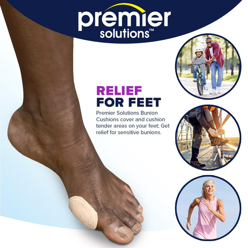 [Australia] - Bunion Pain Relief Pads, Moleskin Guards for Shoes, Protects Feet for Men and Women, Reduces Friction, Self-Stick Adhesive, All Day Water Resistant Protection 36 Count (6 Packs of 6) 