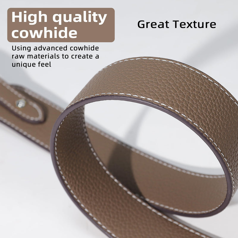 TC Leather Strap for Hermes Picotin/Lindy/Evelyne Bag (Etoupe Grey) | 【39.4 Inch Long, 1.5 Inch Wide, Silver Studs】 Etoupe Grey (Silver Studs) 【1.5 inch Wide】 39.4inch long