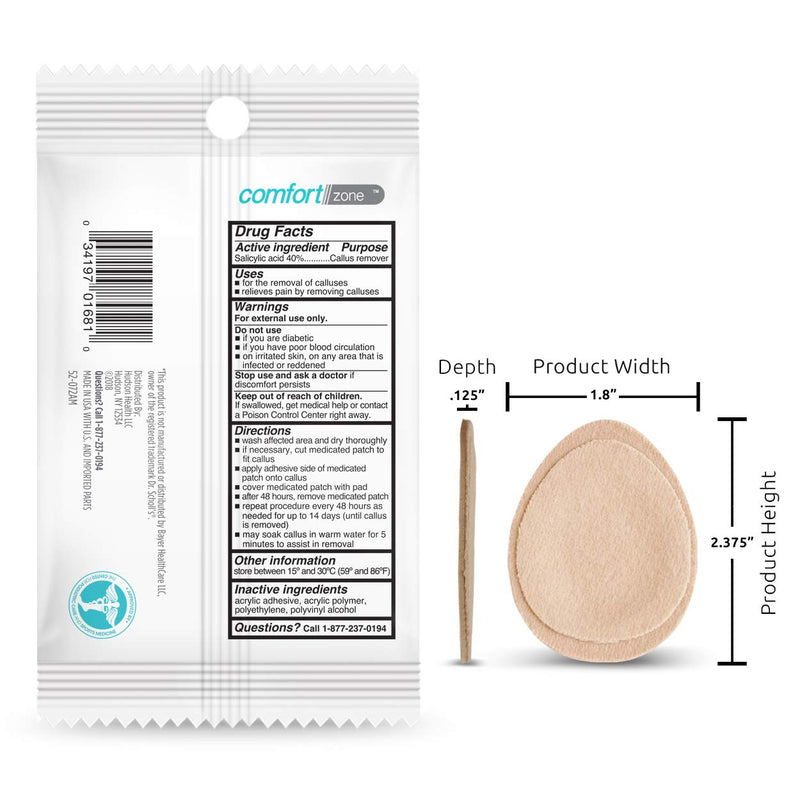 [Australia] - Comfort Zone Extra Thick Callus Remover, Effectively Removes Calluses and Protects Against Friction, 4 Count (Pack of 3) 1 Count (Pack of 3) 