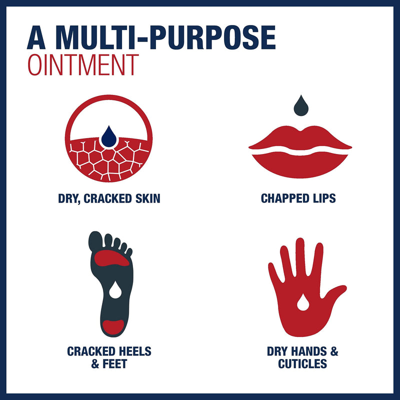 Aquaphor Advanced Therapy Healing Ointment, Multipack, 3 x 1.75 OZ | Clinically Proven Skin Protectant Moisturizer for Cracked, Irritated or Dry Skin Relief, Dye and Fragrance Free 1.75 Fl Oz (Pack of 3)