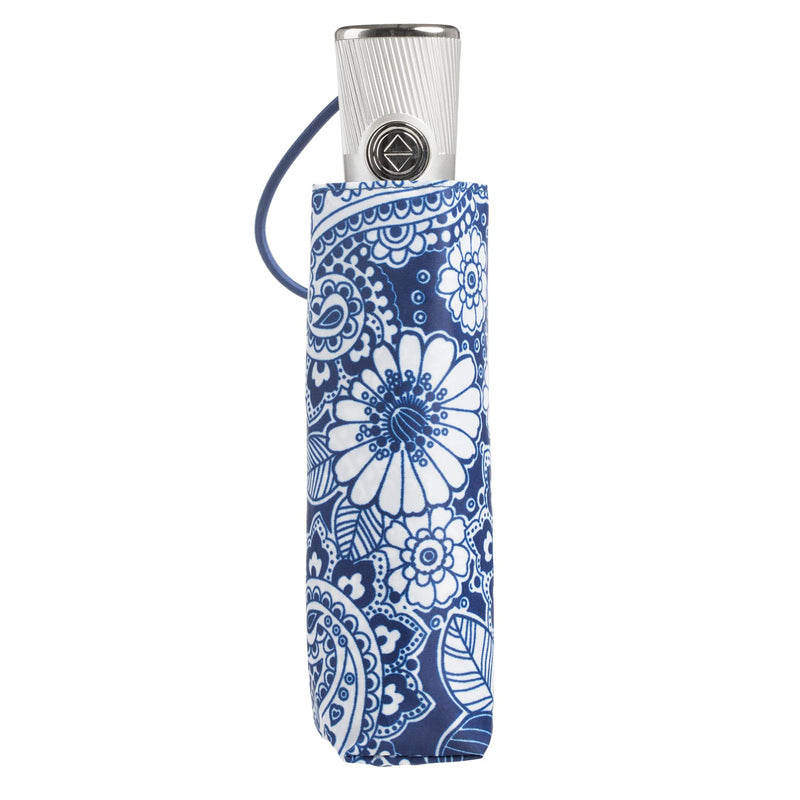 totes Womens and Mens Auto Open Close Compact Waterproof Lightweight Umbrella Nautical Paisley One Size