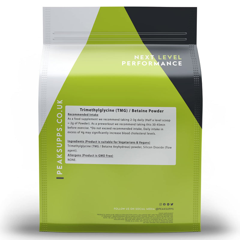 Betaine Anhydrous 500g | Trimethylglycine Powder | TMG High Strength 500 g (Pack of 1)