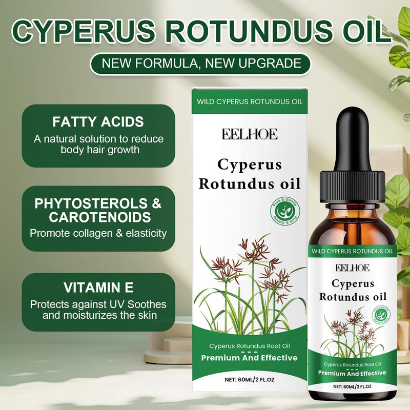 [Australia] - Pack of 2 Cyperus Oil Natural, Cyperus Rotundus Oil, Cyperus Rotundus Oil Hair Removal, Cyperus Oil for Hair Removal, 100% Natural Nut Grass Oil Nourishes the Skin and is Used for Hair Removal (60 ml) 