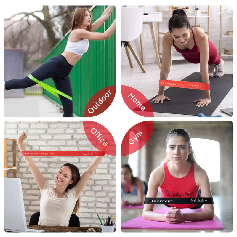 [Australia] - Resistance Bands for Working Out, Exercise Bands with 5 Resistance Levels Fit for Home Fitness, Strength Training, Natural Latex Resistance Band Include Instruction Guide and Carry Bag.… Assorted 