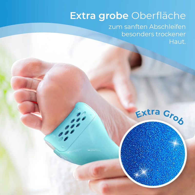 [Australia] - My Rollers Mineral replacement rollers (blue) for Emjoi Micro Pedi in a pack of 4 | Rough 