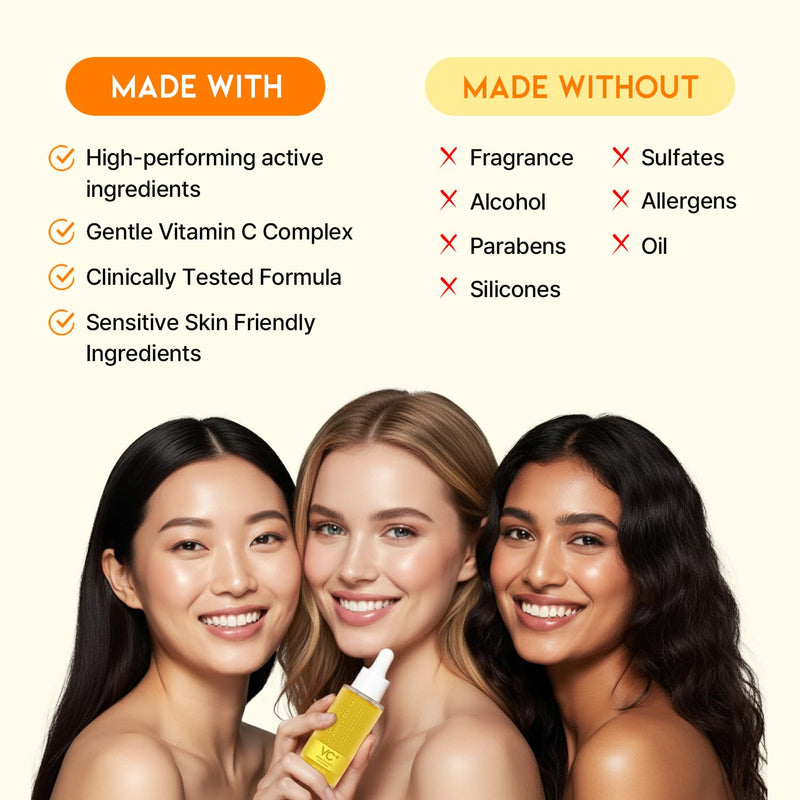 #OOTD Vitamin C Facial Serum for a Radiant, 1.69 fl oz | Korean Skincare | Radiant skin vitamin serum for face; defends against free radicals, fades dark spots & smooths texture for youthful glow Vitamin C Serum