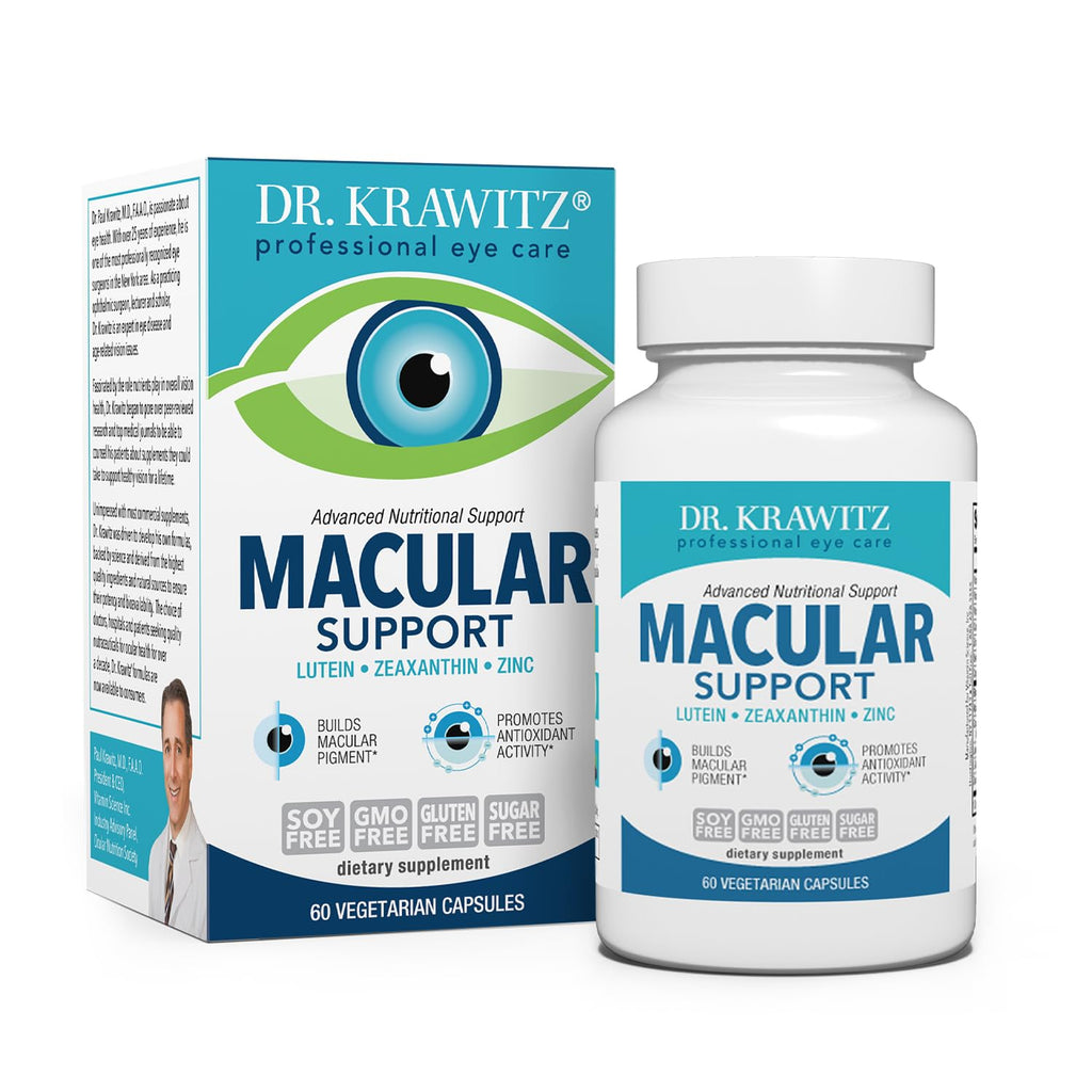 Macular Support with Lutein, Zeaxanthin Zinc (60 Vegetarian Capsules)