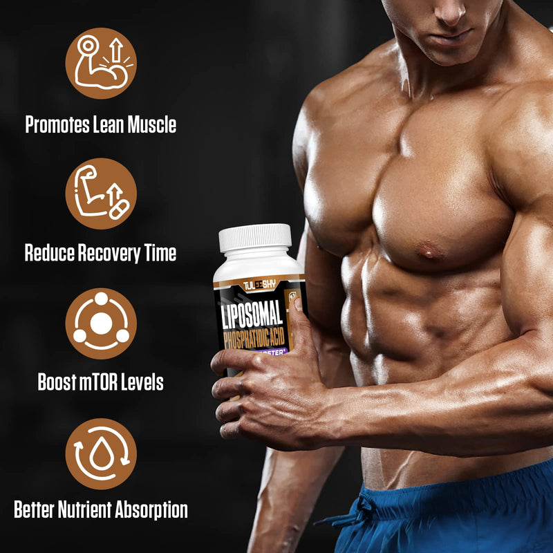 [Australia] - Liposomal Phosphatidic Acid (PA) 700 mg with HMB, L-Leucine and Vitamin D3 - Max Absorption (60 pieces (pack of 1)) 60 pieces (pack of 1) 