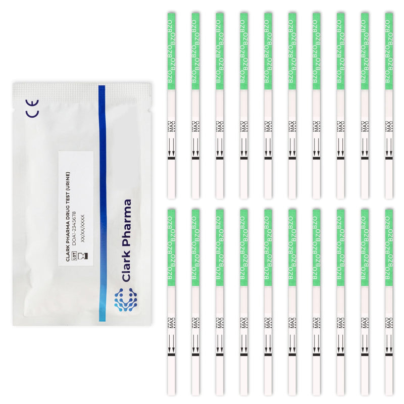 [Australia] - 20 x Benzodiazepine Drug Test Strips | Tests urine for benzodiazepines | Rapid test kit for benzo downers 