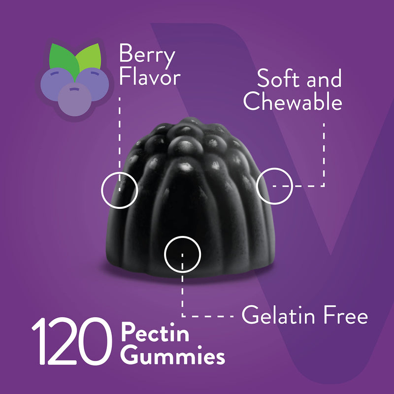 [Australia] - Sambucus Elderberry Gummies for Adults & Teens + Zinc & Vitamin C- Immune Support Supplement- Vegan, Gluten Free, Gelatin Free, GMO Free - Tasty Chewable Berry Flavored Black Elderberry Immunity Gummy 60 Count (Pack of 2) 