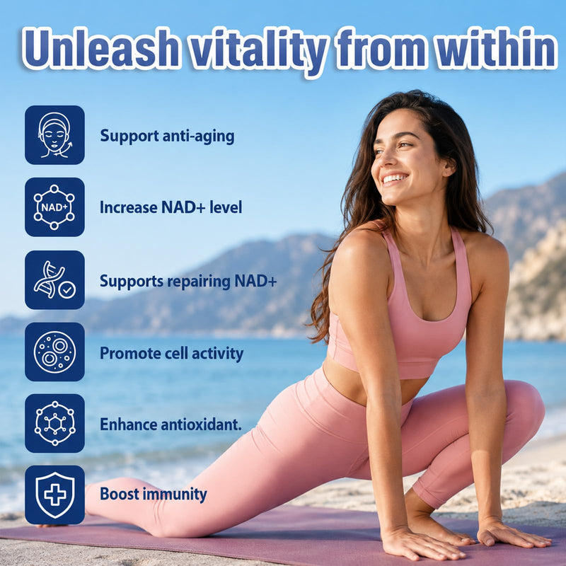NMNH Supplement, 120 Capsules - 10-in-1 Blend with Resveratrol & Quercetin, NAD+ Alternative, Antioxidant Support for Energy & Cellular Health, High Absorption, Vegan, 2 Month Supply