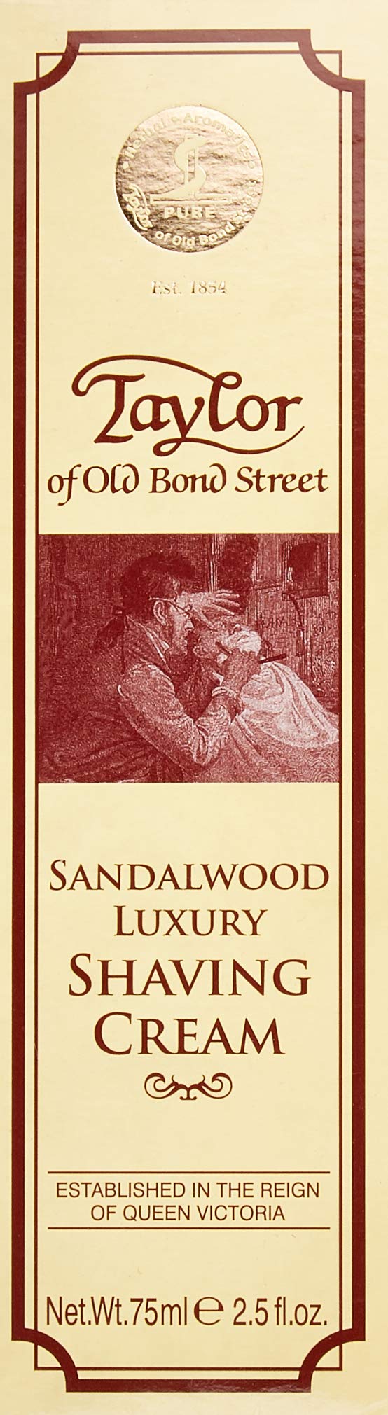 [Australia] - TAYLOR OF OLD BOND STREET Shaving Cream in Tube Sandalwood, 75 ml 75 ml (Pack of 1) 