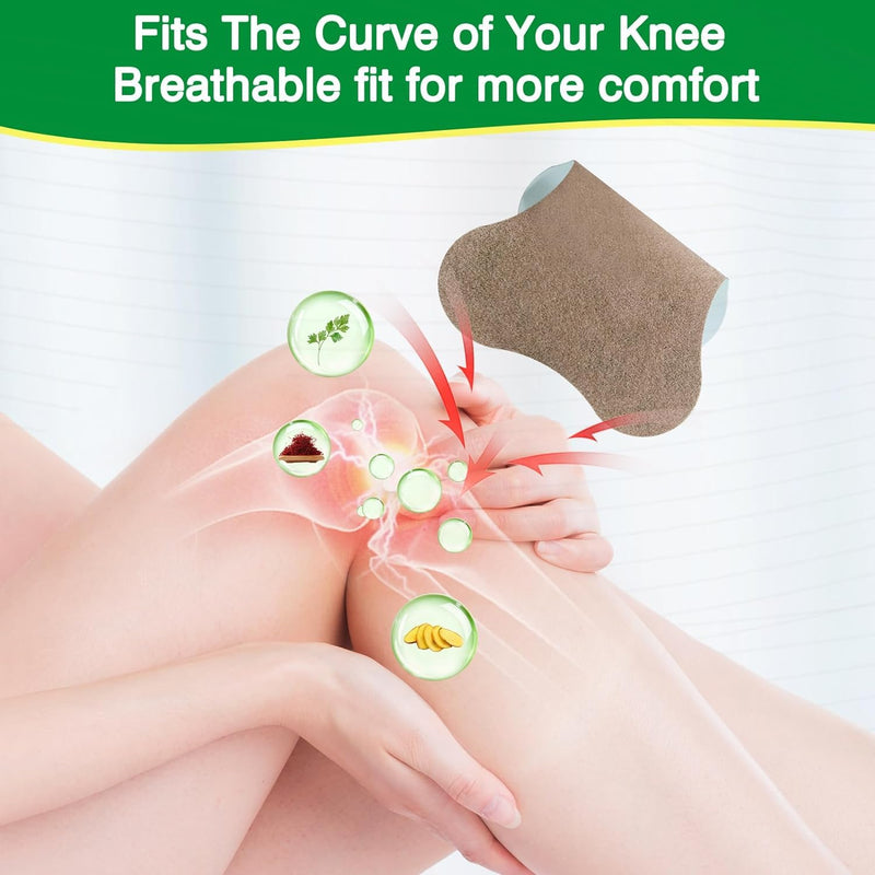 [Australia] - MYMULIKE Pack of 60 Knee Plasters, Knee Patches, Wormwood Pain Relief Plasters for Knees, Back, Neck, Shoulder Inflammation and Muscle Soreness 