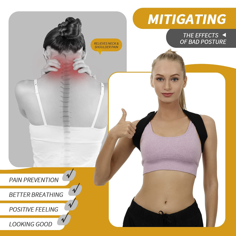 [Australia] - Posture Corrector for Women and Men, Adjustable Upper Back Brace, Back Shoulder Straightener Posture Support, Correcting Hunchback and Bad Posture. 1 