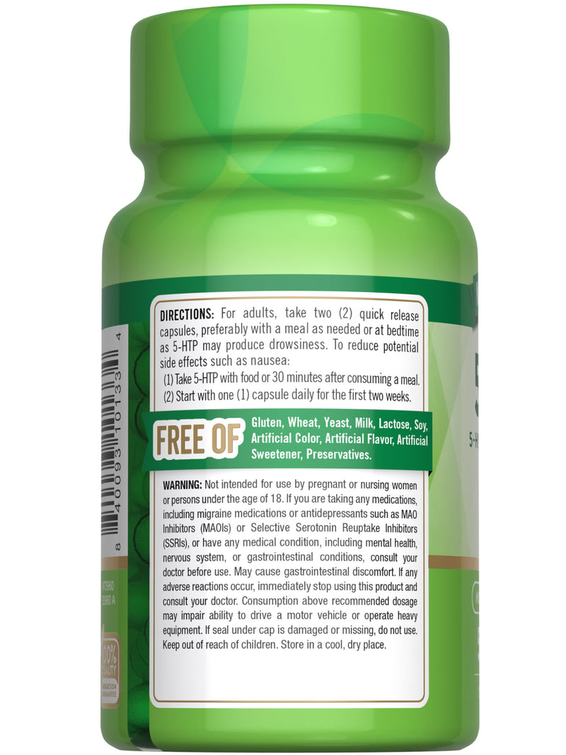 [Australia] - Nature's Truth 5HTP 200mg Capsules | 50 Count | 5 Hydroxytryptophan | Non-GMO & Gluten Free Supplement 