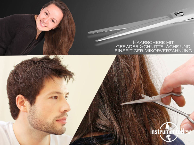 [Australia] - Hair scissors from Solingen Hairdressing scissors with a sharp cut and one-sided micro-serration Made in Germany Hair cutting scissors made of stainless steel for a perfect haircut (15.24 cm) 15.24 cm 