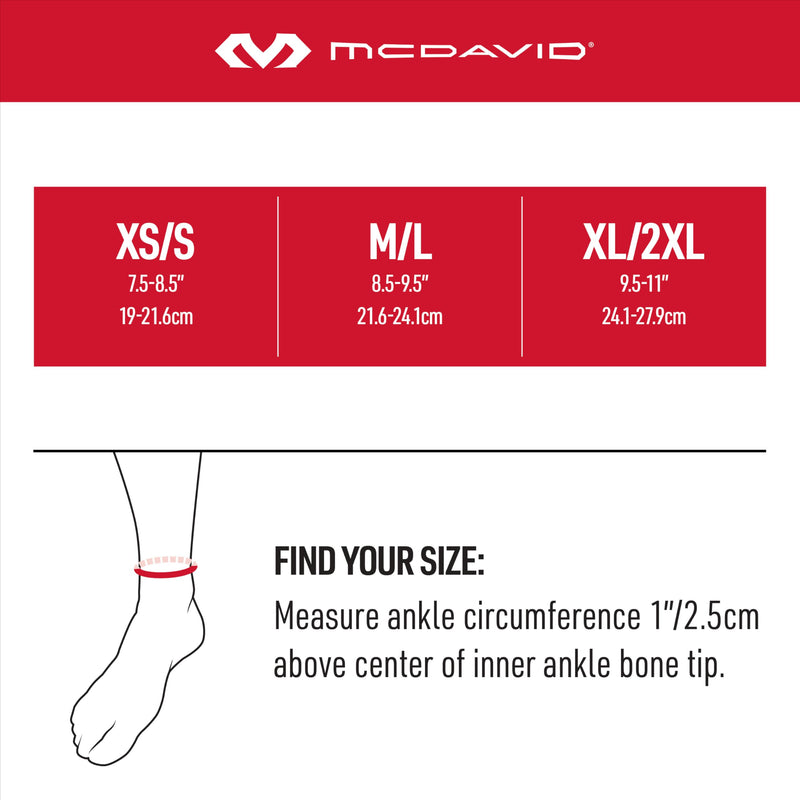 [Australia] - McDavid Ankle Brace Sprain Prevention/ Recovery. Bio-Logix Therapy Support, Competition Grade. Perfect for Basketball, Volleyball, Football, Soccer and More M-L Right 