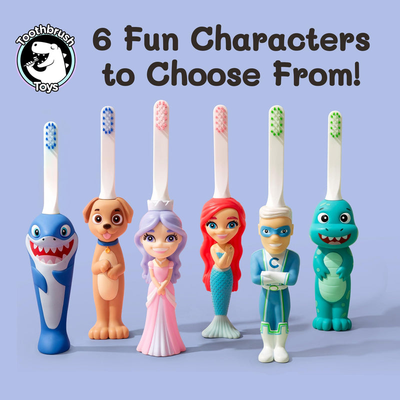 [Australia] - Kids Soft Bristle Puppy Toothbrush for Ages 2+, Gentle and Cute Toothbrush for Children with Replaceable Brush Head, Ergonomic Handle Kids Brush for Teeth Care Ideal for Toddlers, Puppy Design 
