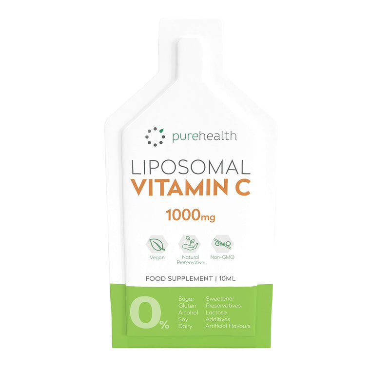 The Purest, Most Bioavailable Liposomal Vitamin C On The Market 1000mg 30 Daily Sachets No Sweetener, No Soy, All Natural Ingredients.Immune System, Skin & Energy Support