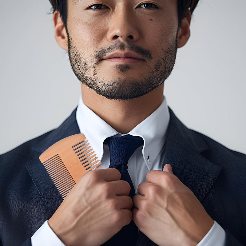 [Australia] - Acooruiteng Beard Brush Beard Comb Beard Brush Men Beard Comb Men Beard Brush Beard Brush Beard Comb Beard Comb Bristle Brush for Daily Beard Care Pack of 2 