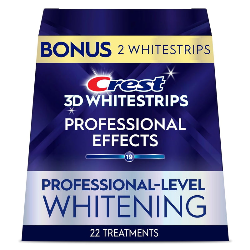 [Australia] - Crest 3D Whitestrips, Professional Effects, Teeth Whitening Strip Kit, 44 Strips (22 Count Pack) 