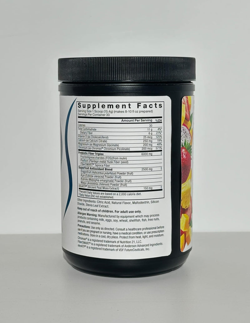Force Factor Diet Aid Powder, Metabolism Booster & Diet Support Supplement | for Lean Body Mass with 15x More Absorbable Chromium, Refreshing & Delicious, Tropical Fruit, 30 Servings 1.02 Pound (Pack of 1)