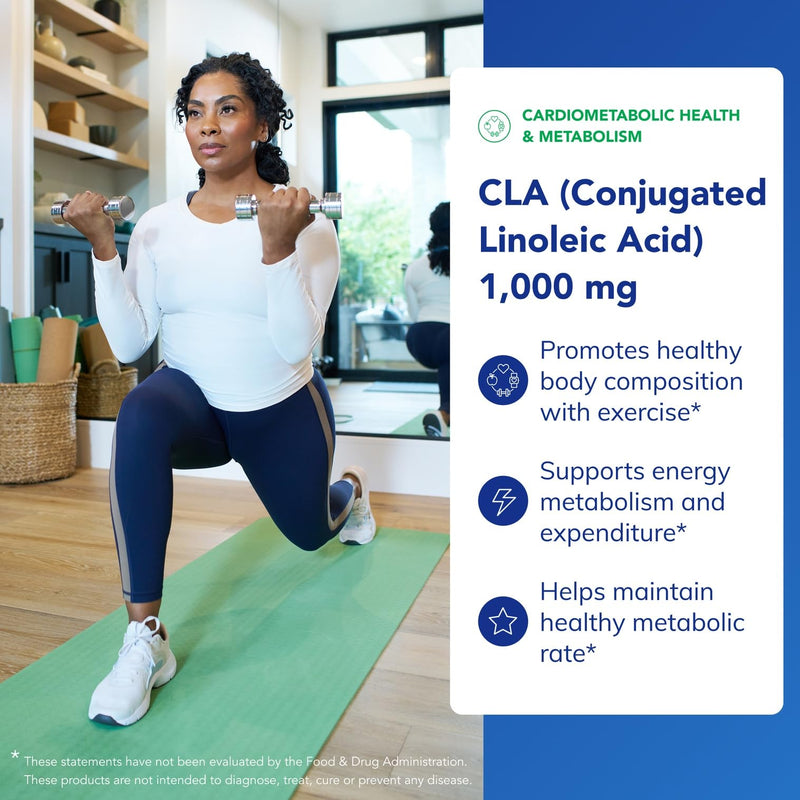 [Australia] - Pure Encapsulations CLA (Conjugated Linoleic Acid) 1,000 mg | Promotes Healthy Body Composition with Exercise* | 60 Softgel Capsules 60 Count (Pack of 1) 