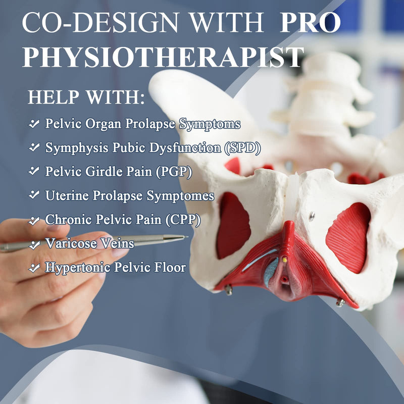 V-Sling Pelvic Support Belt for Prolapse, Pregnancy SPD, Vulvar Varicosities, LCS, Pelvic Floor, Organ Prolapse Support Relieve Tilted or Twisted Pelvis Girdle Pain (Beige Small)