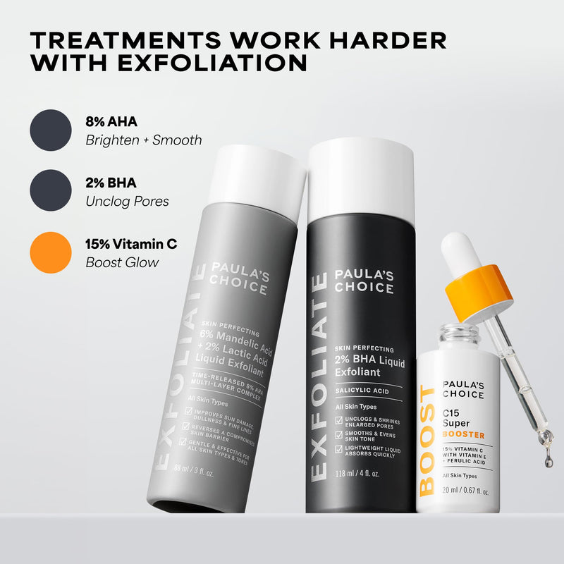 Paula's Choice BOOST C15 Super Booster 15% Vitamin C Face Serum | Daily Serum with Vitamin E & Ferulic Acid for Discoloration & Glow, Fragrance-Free Vitamin C15 (Full Size)