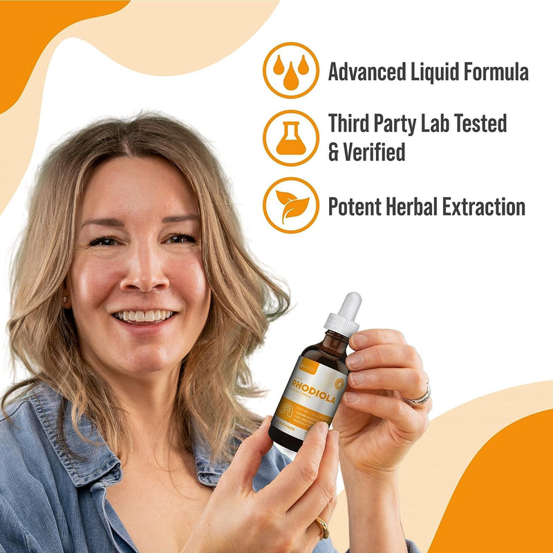 [Australia] - Active Rhodiola - Rhodiola Root Extract with Natural Rosavins - Liquid Delivery for Better Absorption - Supports Energy & Stress 