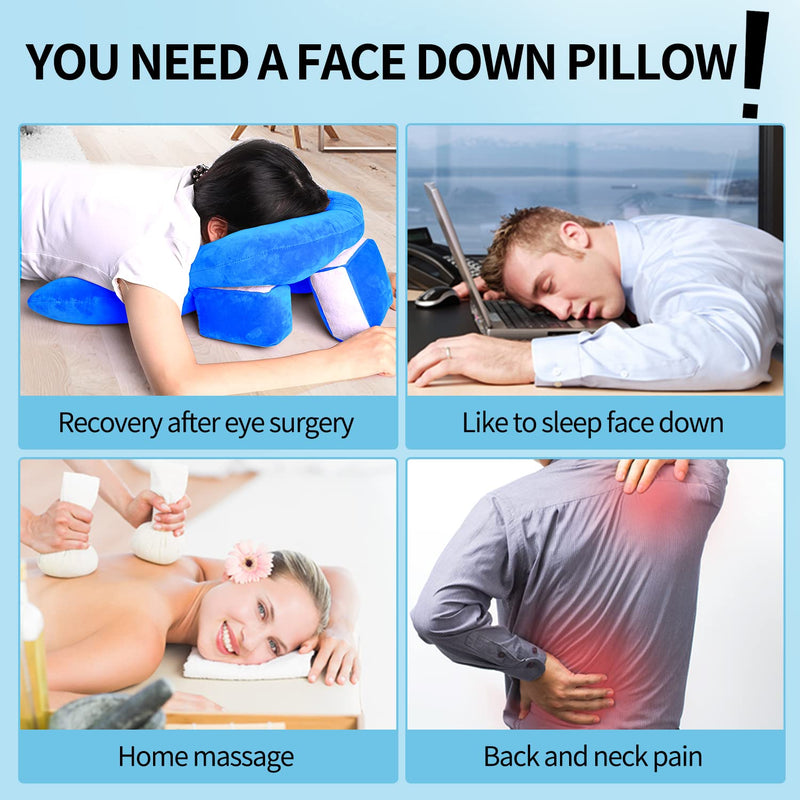[Australia] - Face Down Pillow After Eye Surgery, Breathe Easy Retinal Detachment Pillow, Vitrectomy Macular Hole Recovery Equipment for Post Eye Surgery Recovery 