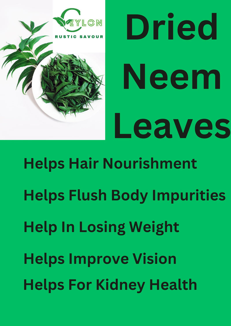 [Australia] - Ceylon Rustic Savour Dried Neem Leaves 1OZ Naturally Grown air dried neem leaves (28g) 