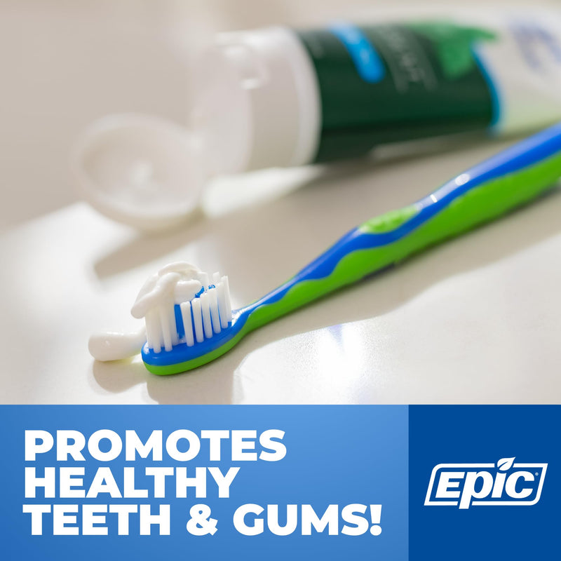 [Australia] - Epic Dental Xylitol Fluoride Toothpaste for Adults - SLS-Free Spearmint with 31% Xylitol - Oral Care for Dry Mouth, Fresh Breath & Enamel Health - Vegan, Gluten-Free - 4.9oz (2-Pack) 