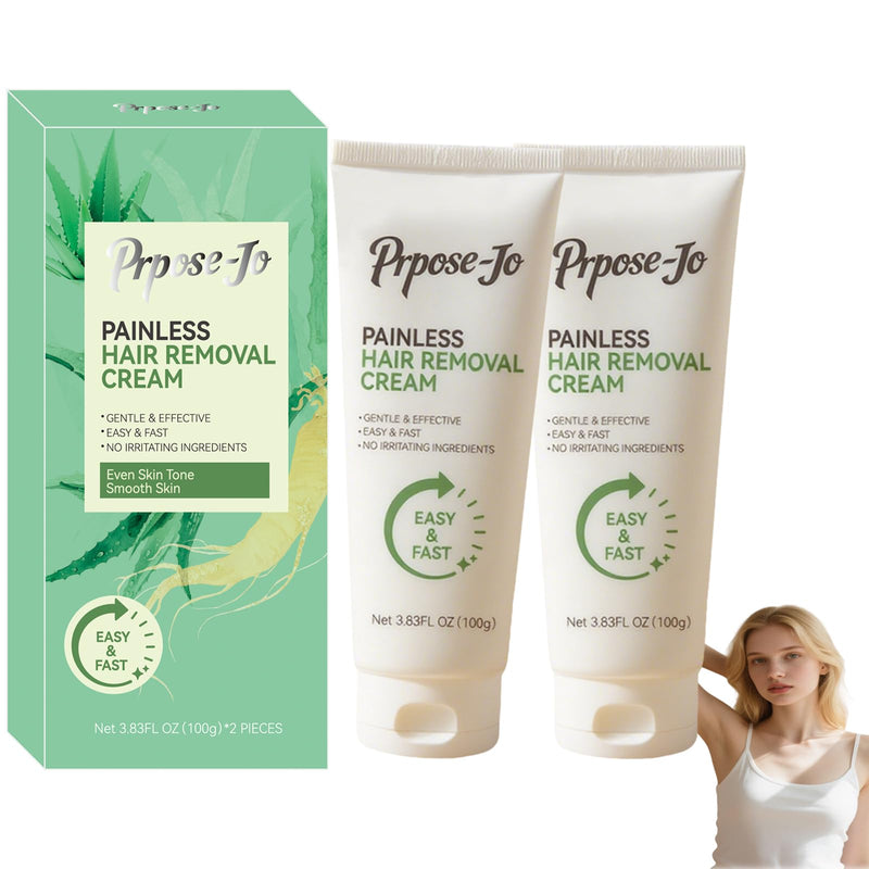 Gentle Painless Hair Removal Cream Contains No-irritating Ingredients Convenient Fast Two-in-one Hair Removal and Skin Care Product Suitable For All Skin Types