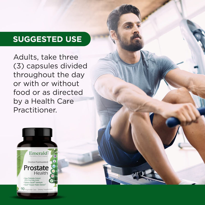 EMERALD LABS Prostate Health, 90 Vegetable Capsules (30-Day Supply) | Prostate Support Supplement with Saw Palmetto, Lycopene, Stinging Nettle & More*, Vegan & Gluten-Free