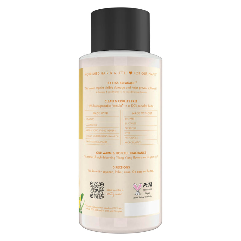 Love Beauty and Planet Shampoo with Vitamin B3 Coconut Oil & Ylang Ylang for Intensive Repair for Damaged Hair Sulfate, Silicone, & Paraben Free. Cruelty-Free. 13.5 oz