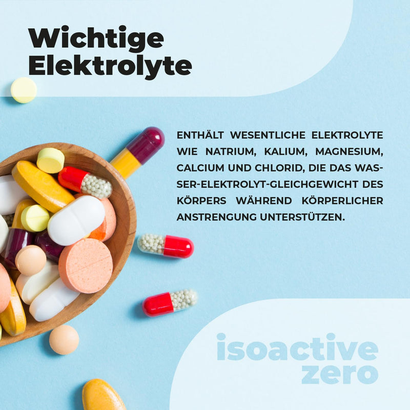 [Australia] - Activlab ISOACTIVE ZERO Raspberry-Lime - Sugar-free iso-drink with electrolytes and raspberry extract, 225g, calorie-free, B vitamins 45 servings (pack of 1) 