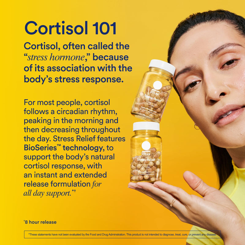 [Australia] - Ritual Stress Relief Supplement Shoden¬Æ Ashwagandha, Suntheanine¬Æ L-Theanine, and Saffron as affron¬Æ* BioSeries with 8-Hour Release to Support Natural Cortisol Response and Promote Calm, 30 Day 