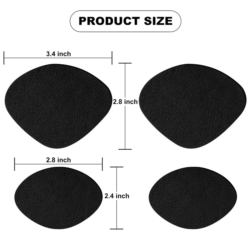 [Australia] - Shoe Heel Repair, 4 Pairs Self-Adhesive Inside Shoe Patches Kit for Repair Holes 4 Pair Black 
