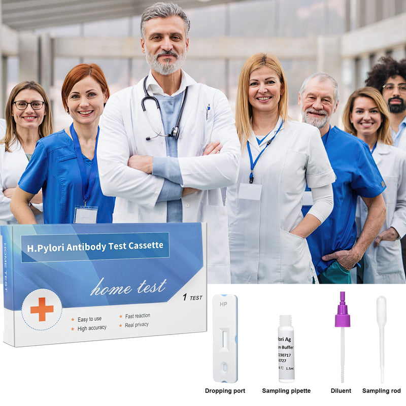[Australia] - Helicobacter Pylori Stool 2 Test Kits, H. Pylori，h. Pylori Stool (Antigen)10-15 Minutes of Quick Home Testing, The Result is Highly Accurate, Easy to Read and use 