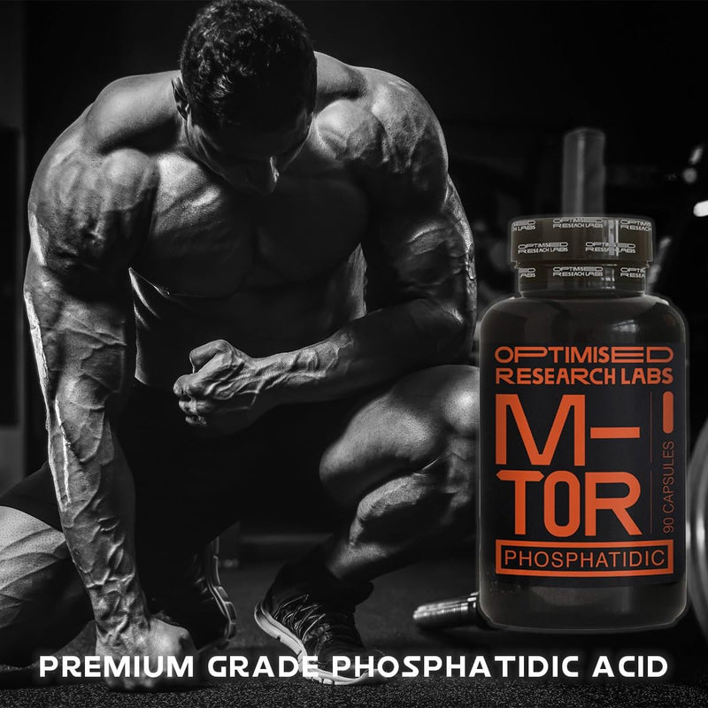 Phosphatidic Acid M-TOR Pathway, Increase Protein Synthesis Boost Muscle Growth, Muscle Builder, Suitable for Vegans, 750mg per Day, 90 High Strength Capsules