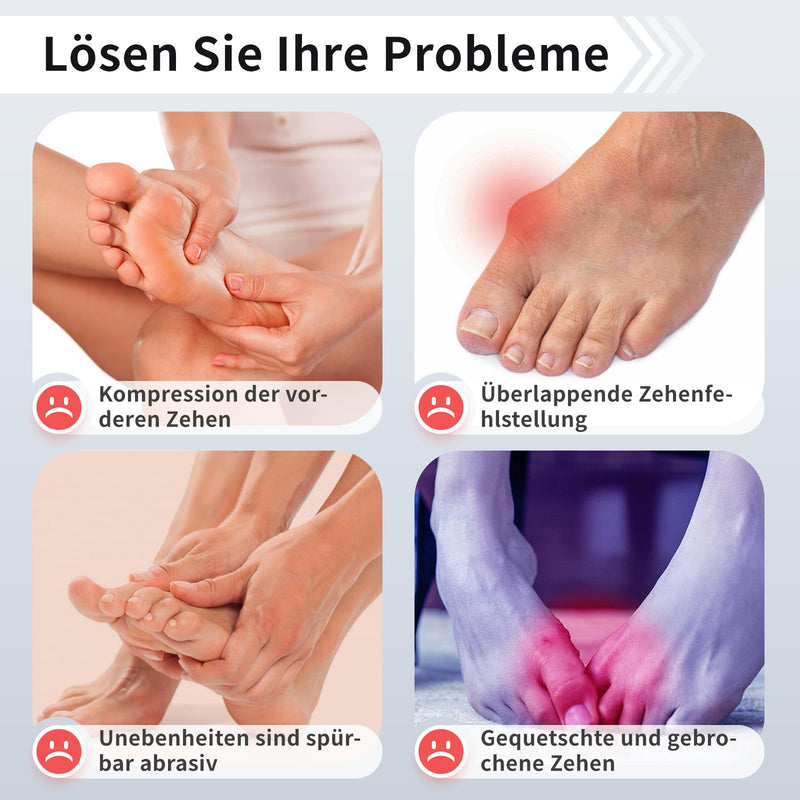 [Australia] - Toe Separator Hallux Valgus Correction Silicone, Pack of 8 Toe Separators for Women, Hallux Valgus Splint Bandage, Toe Spacer, Hammer Toe Correction, Toe Separator Big Toe 