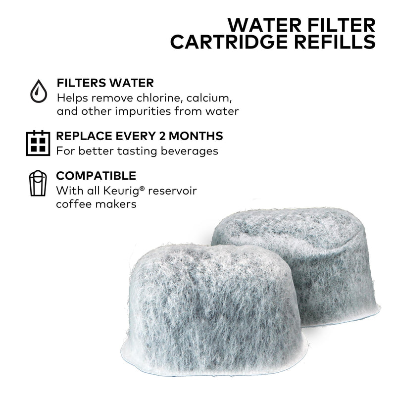 [Australia] - Keurig Water Filter Refill Cartridges, Replacement Water Filter Cartridges, Compatible with 2.0 K-Cup Pod Coffee Makers, 6 Count 
