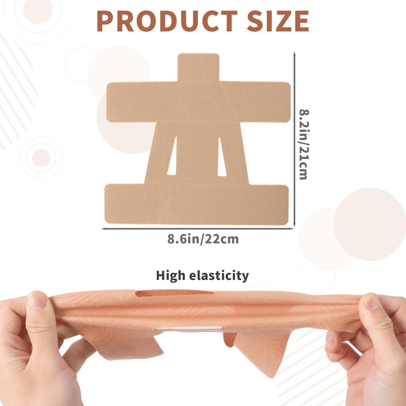 20PCS Kinesiology Tape for Shoulder, Kinesiology Tape Precut Strips for Shoulder Support Support & Stability, Waterproof Breathable Elastic Sports Shoulder Tape for Pain Relief, Athletic Tape, Beige