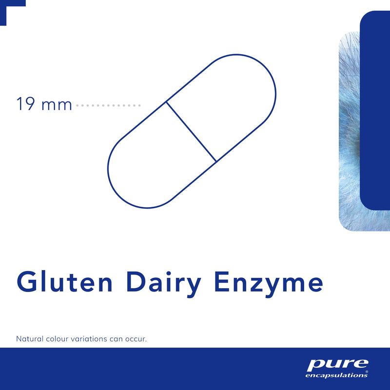 Pure Encapsulations Gluten Dairy Enzyme - Digestive Support for Gluten and Diary, 60 Capsules